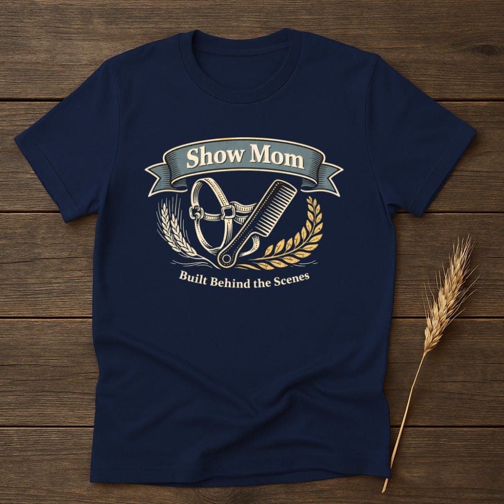 MyDesigns Physical Item S / Navy Show Mom T-Shirt