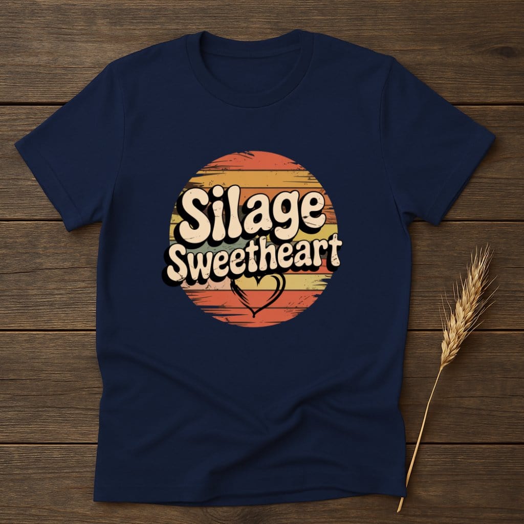 MyDesigns Physical Item S / Navy Silage Sweetheart Retro T-Shirts