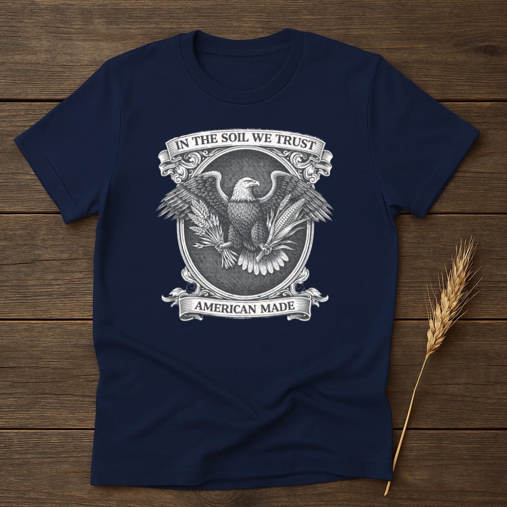 MyDesigns Physical Item S / Navy Soil We Trust T-Shirt