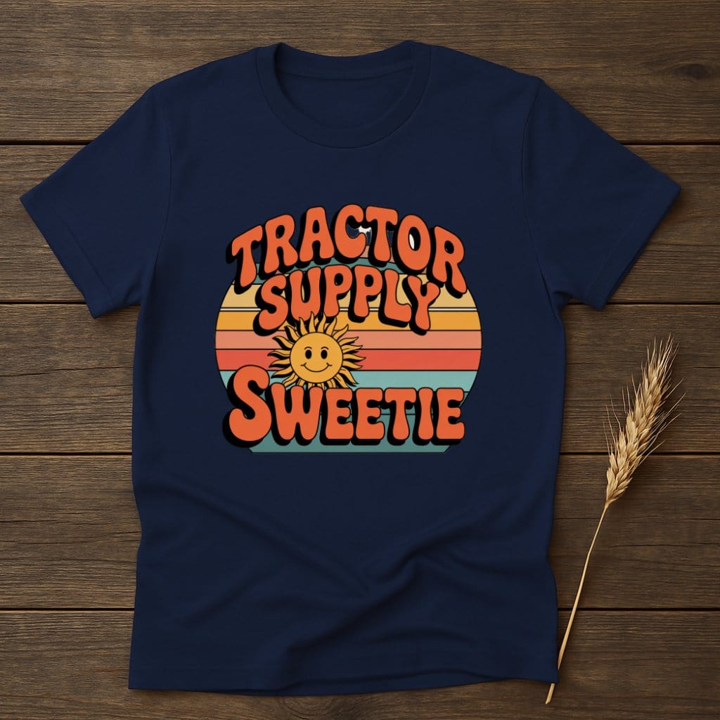 MyDesigns Physical Item S / Navy Tractor Supply Sweetie Retro T-Shirts