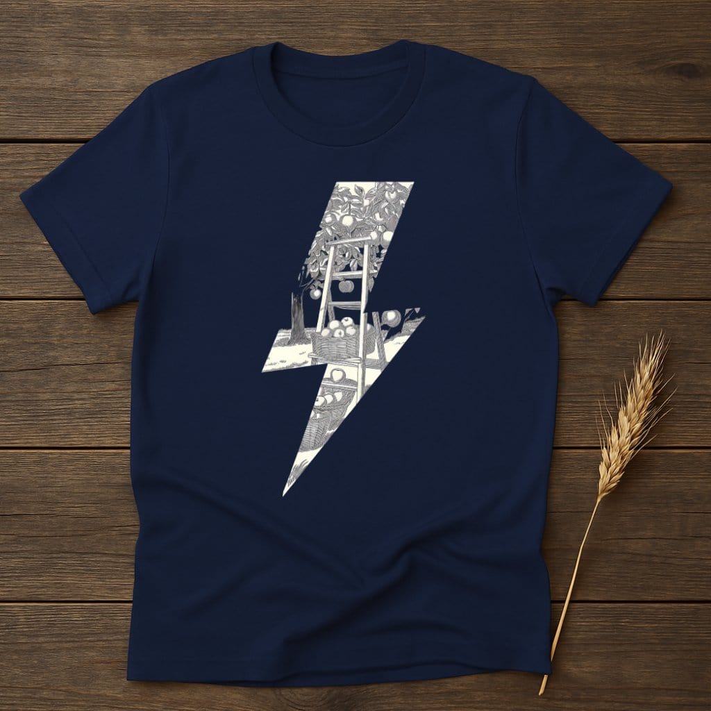 MyDesigns Physical Item S / Navy Vintage Fruit Basket T-Shirts