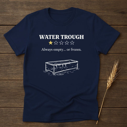 MyDesigns Physical Item S / Navy Water Trough One Star Rating T-Shirt