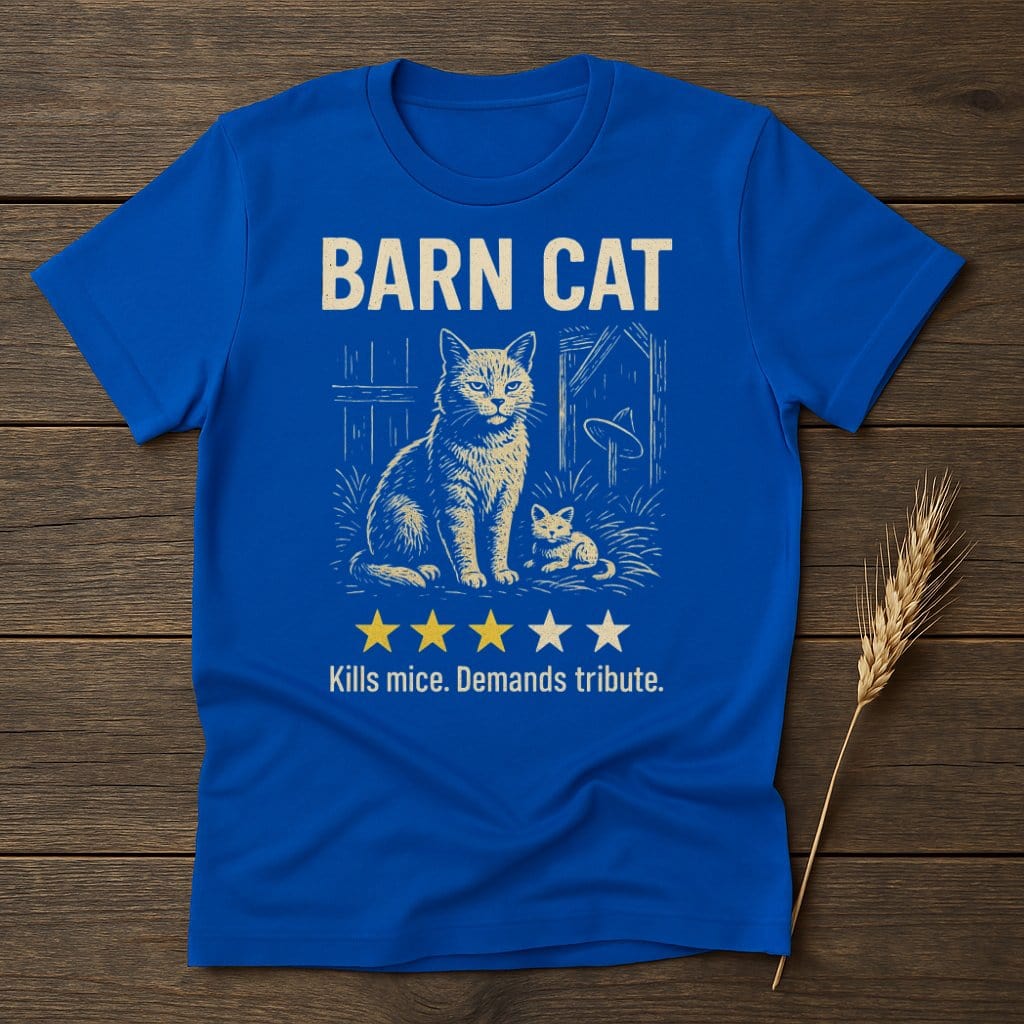 MyDesigns Physical Item S / Royal Barn Cat Review T-Shirt
