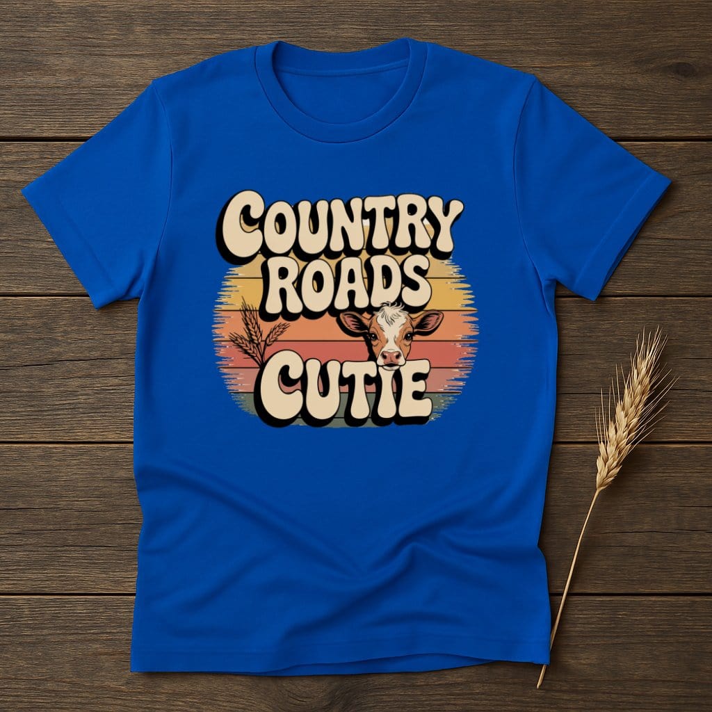 MyDesigns Physical Item S / Royal Country Roads Cutie Retro T-Shirts