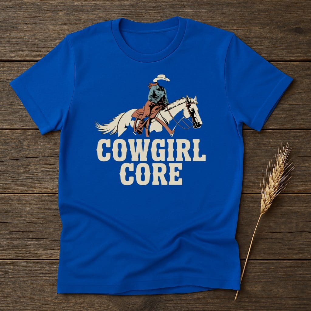 MyDesigns Physical Item S / Royal Cowgirl Core T-Shirts