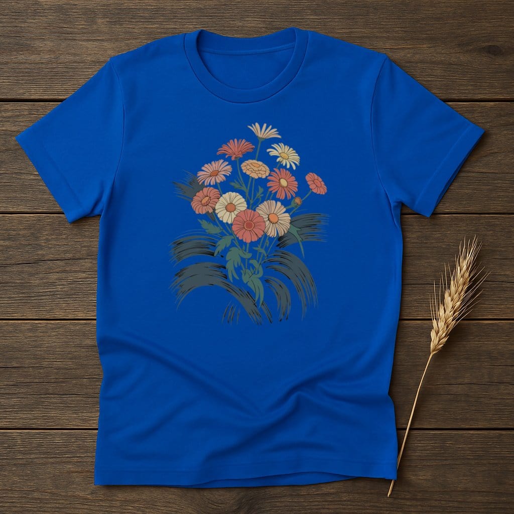 MyDesigns Physical Item S / Royal Daisy Bouquet T-Shirt