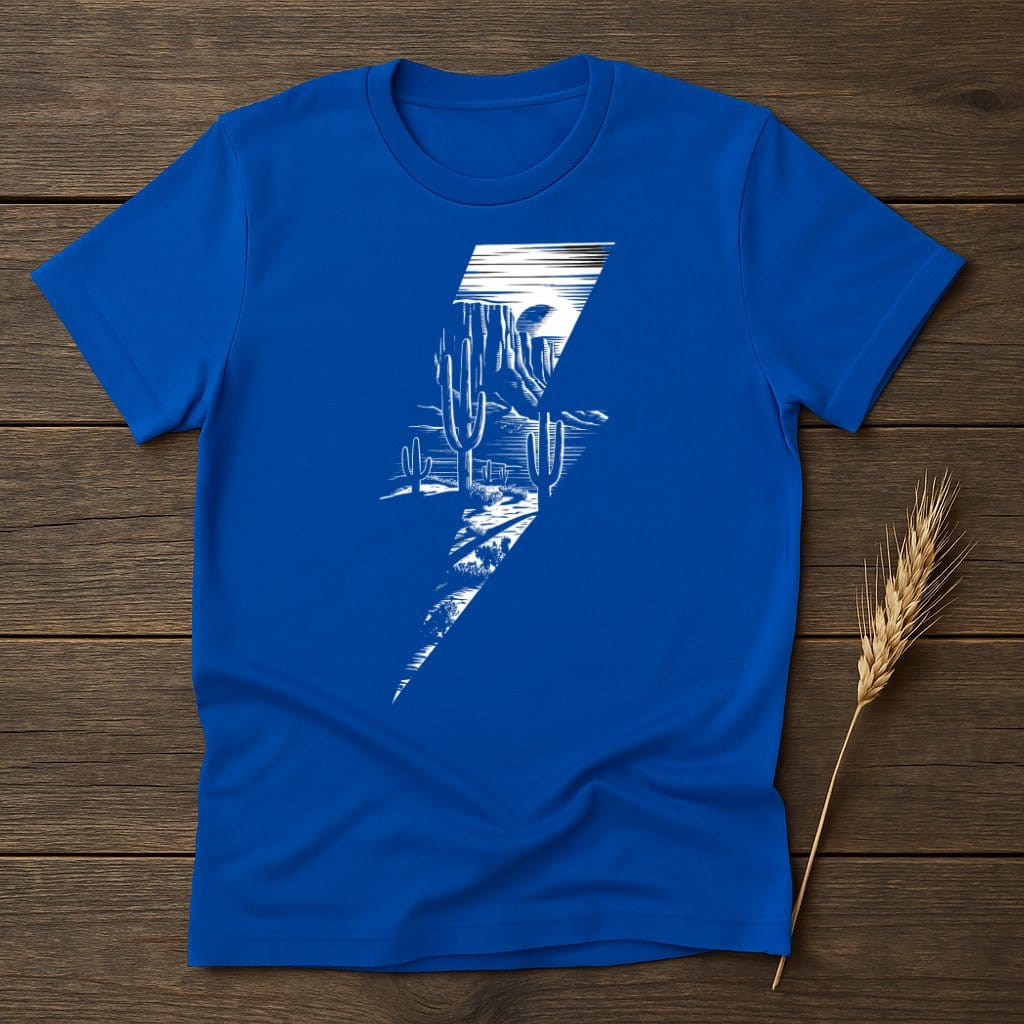 MyDesigns Physical Item S / Royal Desert Lightning Bolt T-Shirts