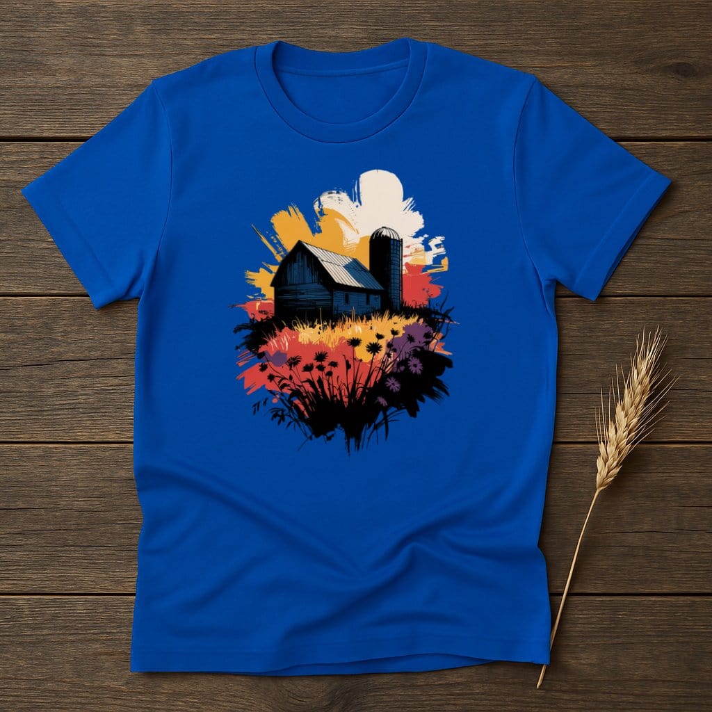 MyDesigns Physical Item S / Royal Farm Life Flowers T-Shirt