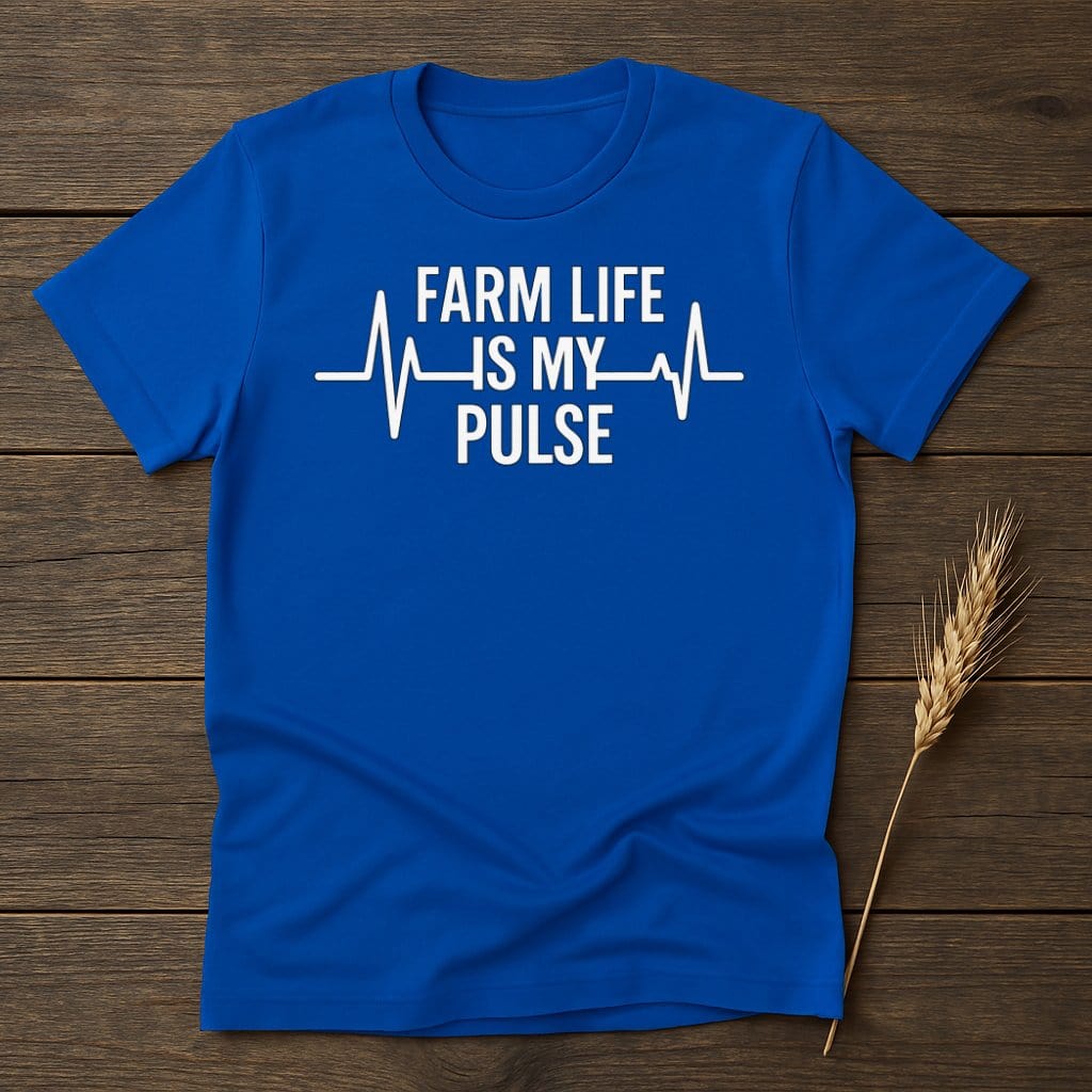 MyDesigns Physical Item S / Royal Farm Life Is My Pulse T-Shirts
