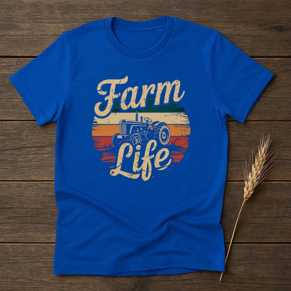 MyDesigns Physical Item S / Royal Farm Life Retro T-Shirts