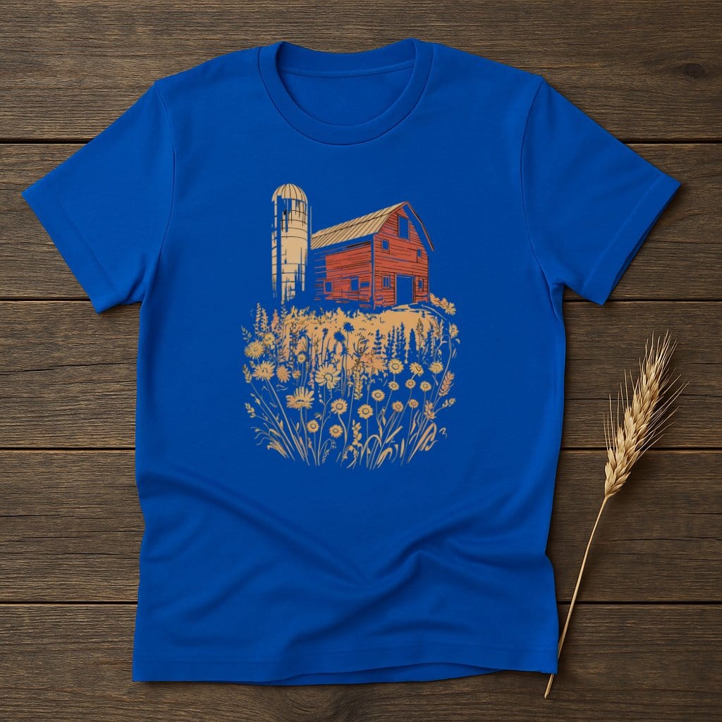 MyDesigns Physical Item S / Royal Farmhouse Barn T-Shirt