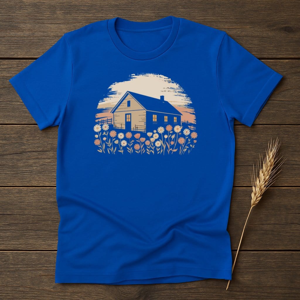 MyDesigns Physical Item S / Royal Farmhouse Flowers T-Shirt