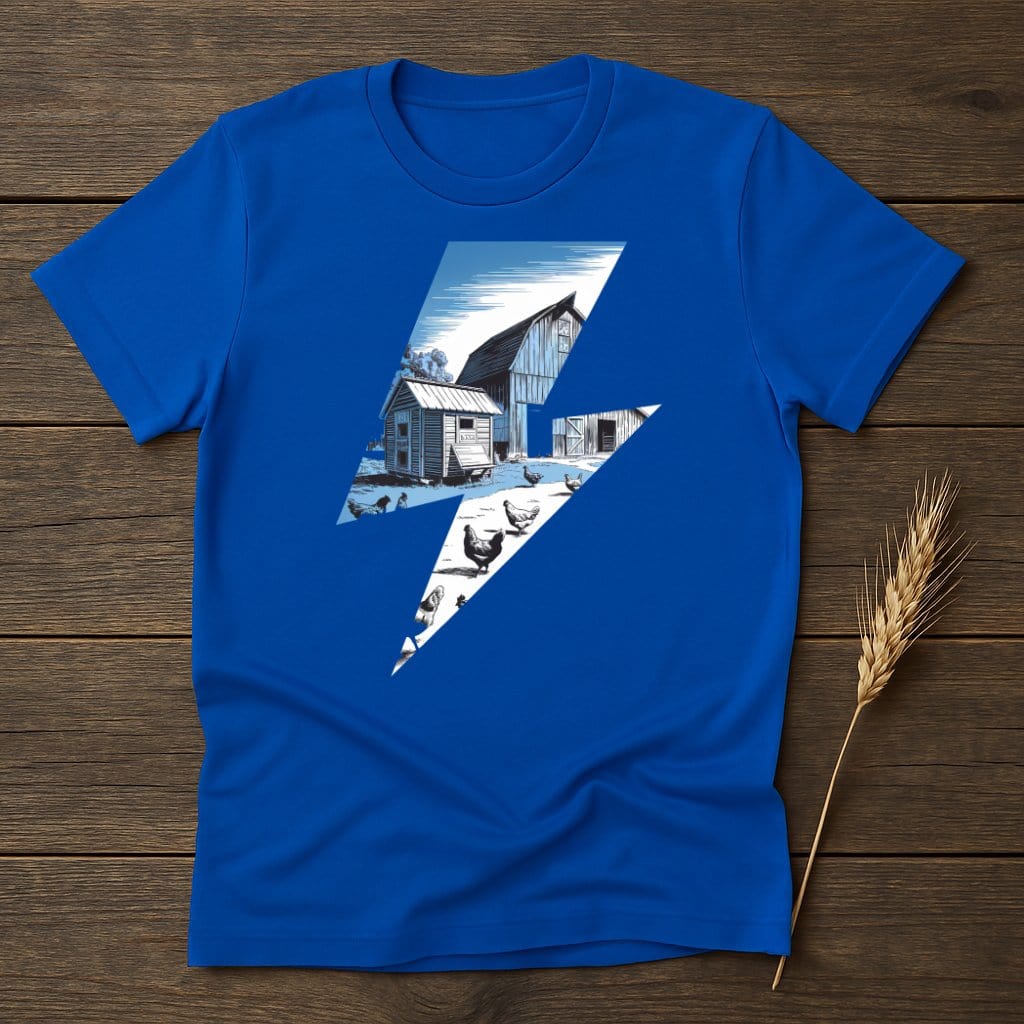 MyDesigns Physical Item S / Royal Farmhouse Lightning T-Shirts