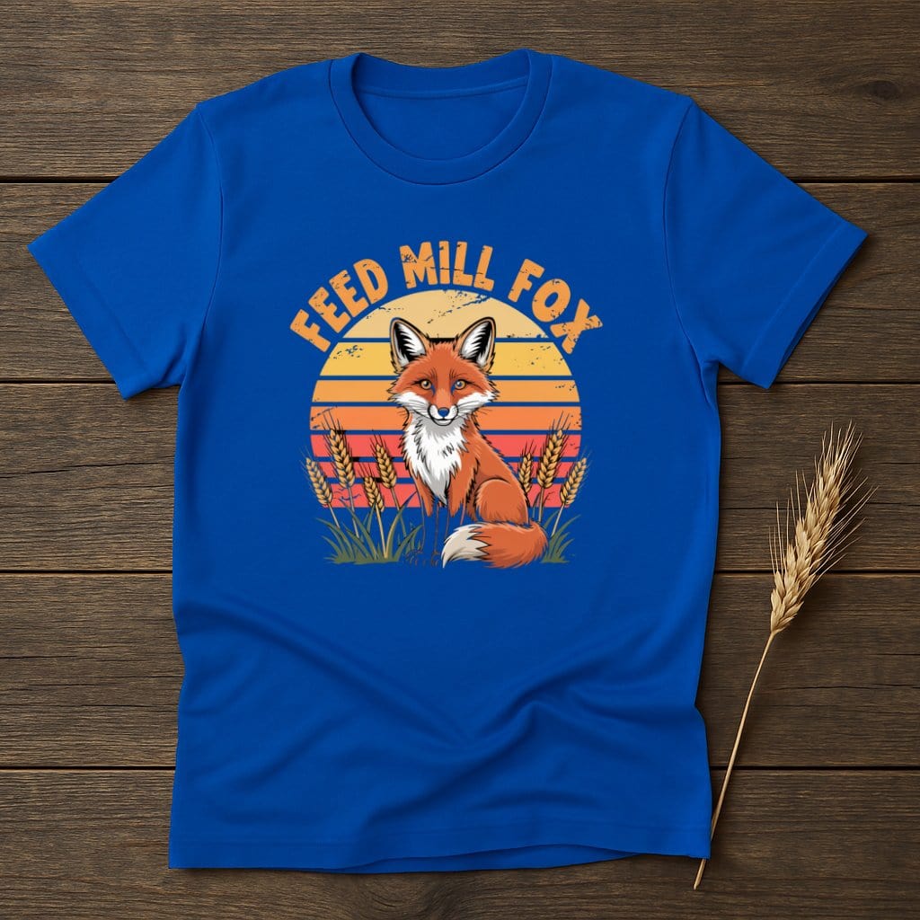 MyDesigns Physical Item S / Royal Feed Mill Fox Retro T-Shirts