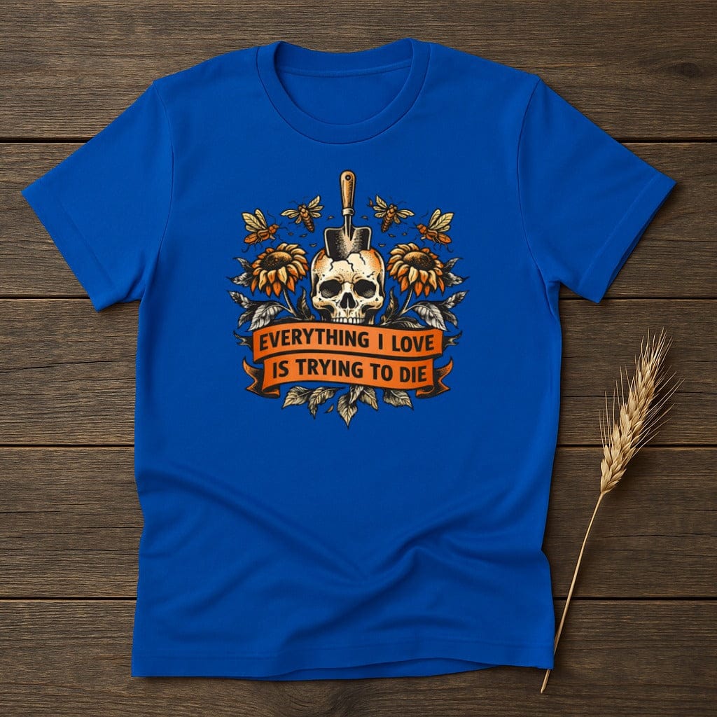 MyDesigns Physical Item S / Royal Flowers And Death T-Shirt