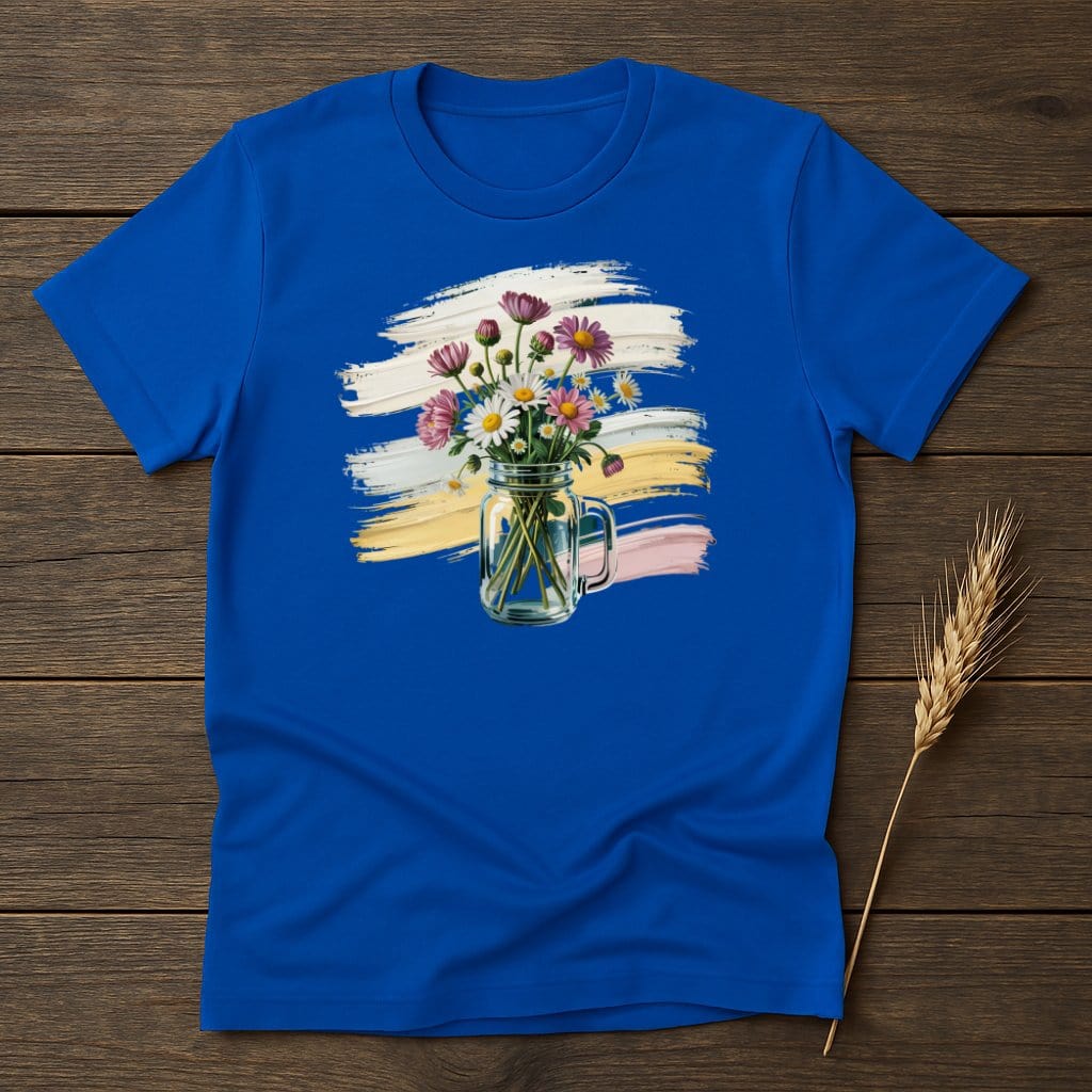 MyDesigns Physical Item S / Royal Flowers in a Jar T-Shirt