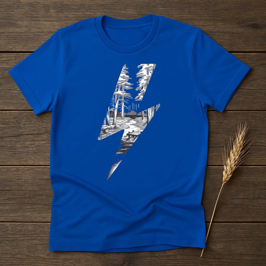 MyDesigns Physical Item S / Royal Forest Lightning T-Shirts