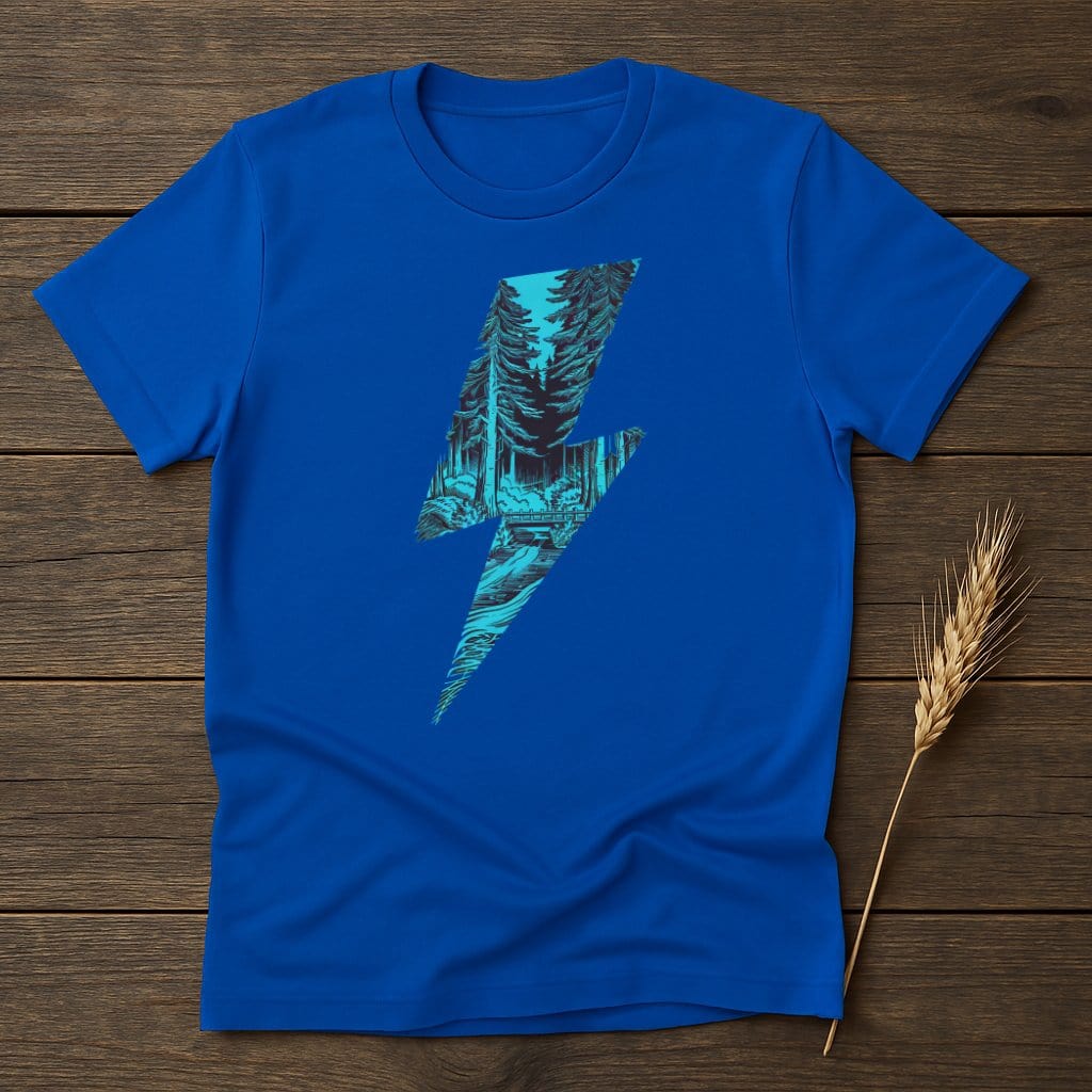MyDesigns Physical Item S / Royal Forest Lightning T-Shirts