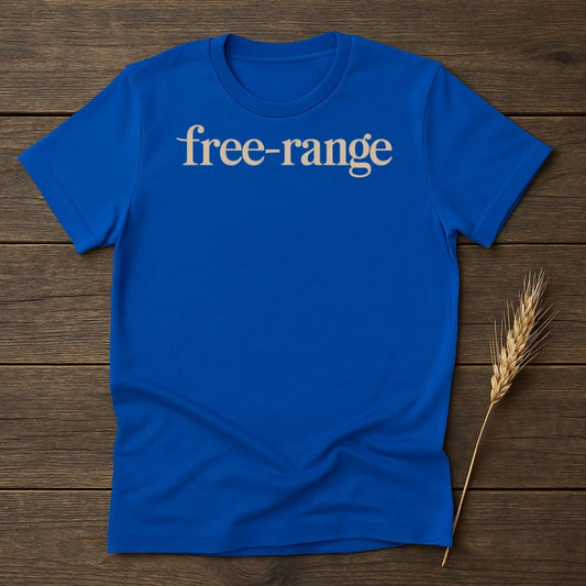 MyDesigns Physical Item S / Royal Free-Range T-Shirts