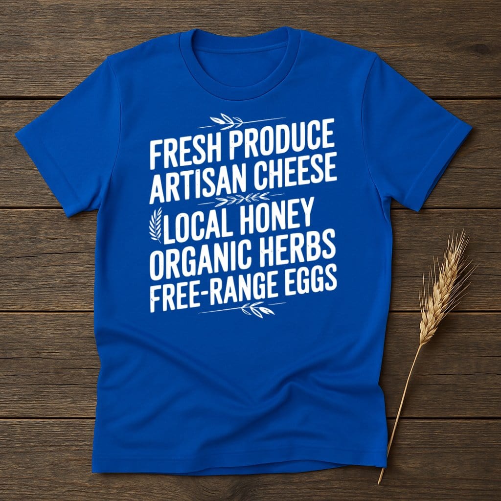MyDesigns Physical Item S / Royal Fresh Produce Artisan Cheese Design T-Shirts