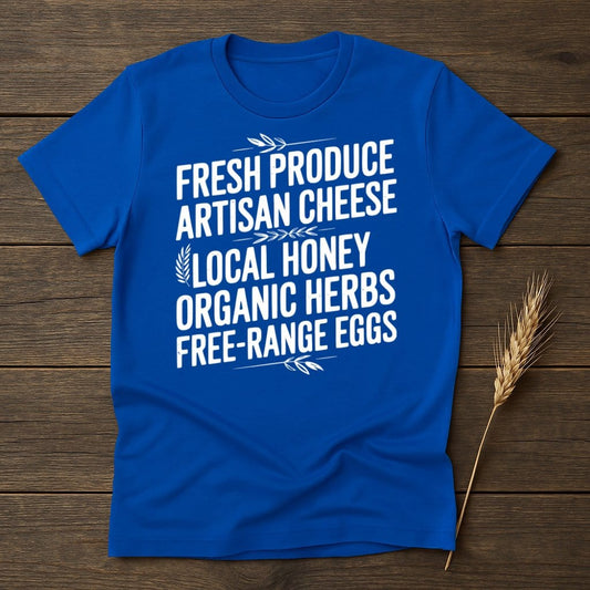 MyDesigns Physical Item S / Royal Fresh Produce Artisan Cheese Design T-Shirts