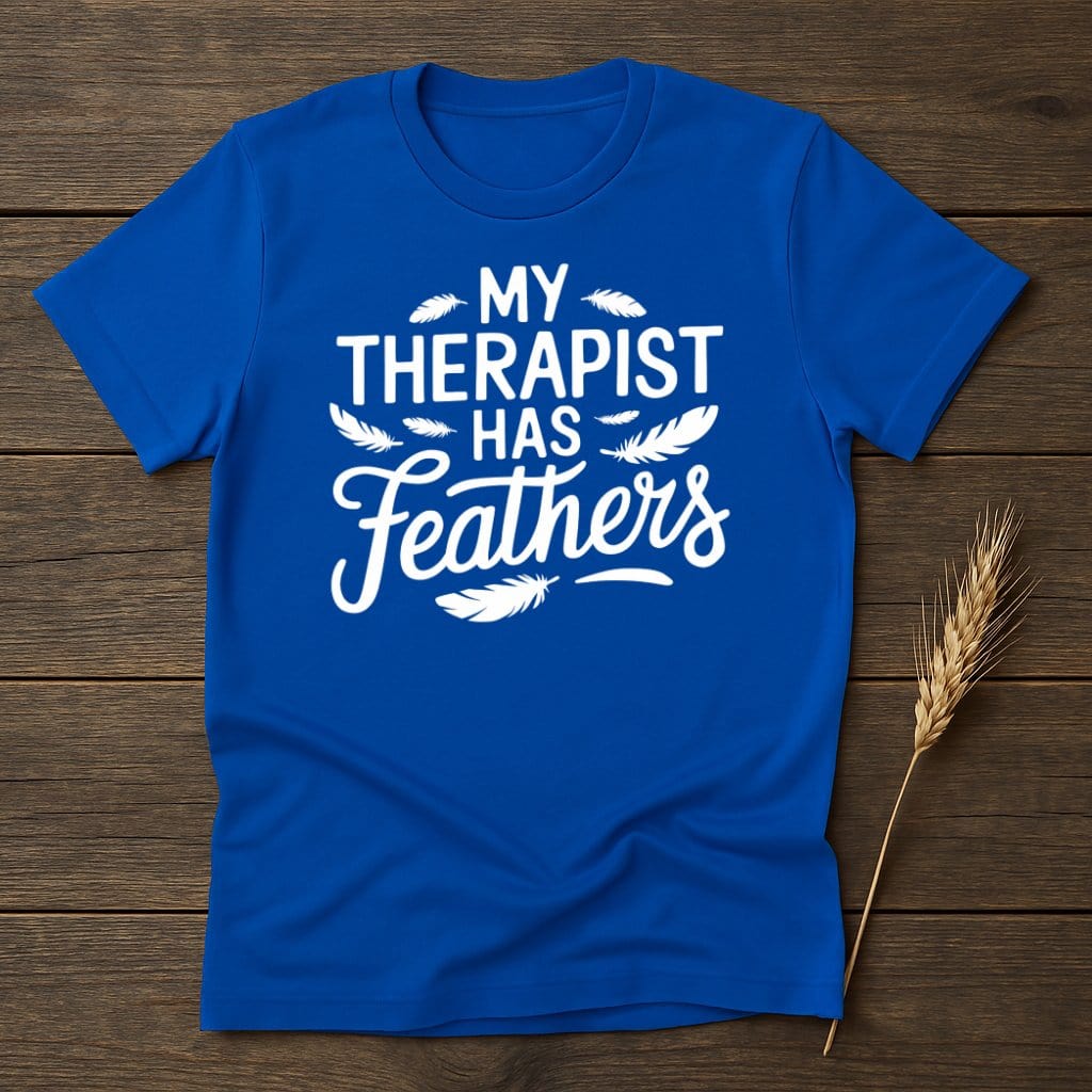 MyDesigns Physical Item S / Royal Funny Bird Lover T-Shirt
