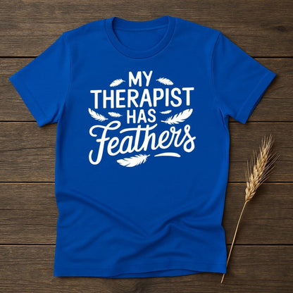 MyDesigns Physical Item S / Royal Funny Bird Lover T-Shirt