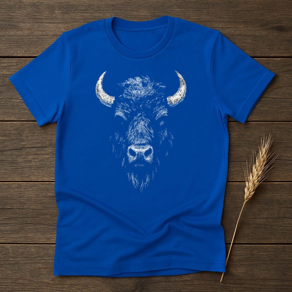 MyDesigns Physical Item S / Royal Ghostly Bison T-Shirt