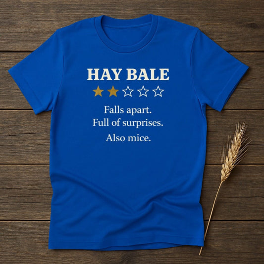 MyDesigns Physical Item S / Royal Hay Bale Two Stars T-Shirt