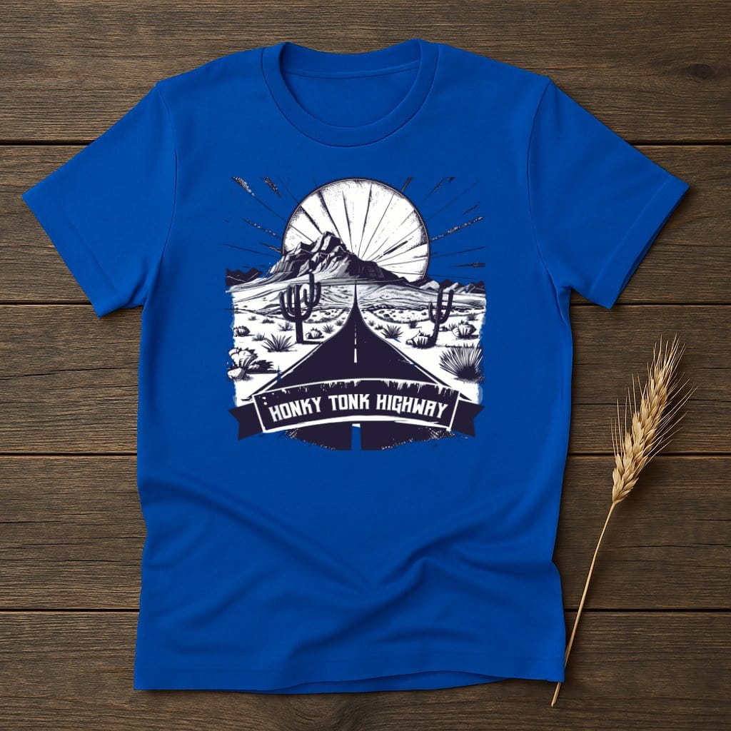 MyDesigns Physical Item S / Royal Honky Tonk Highway Adventure T-Shirt