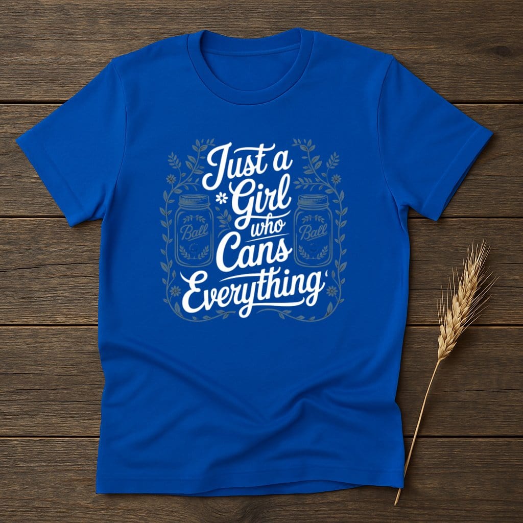 MyDesigns Physical Item S / Royal Just a Girl who Cans Everything T-Shirts