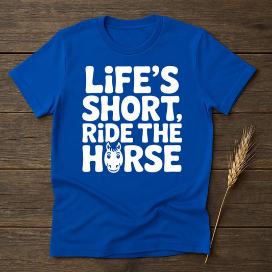 MyDesigns Physical Item S / Royal Life's Short Ride The Horse T-Shirt