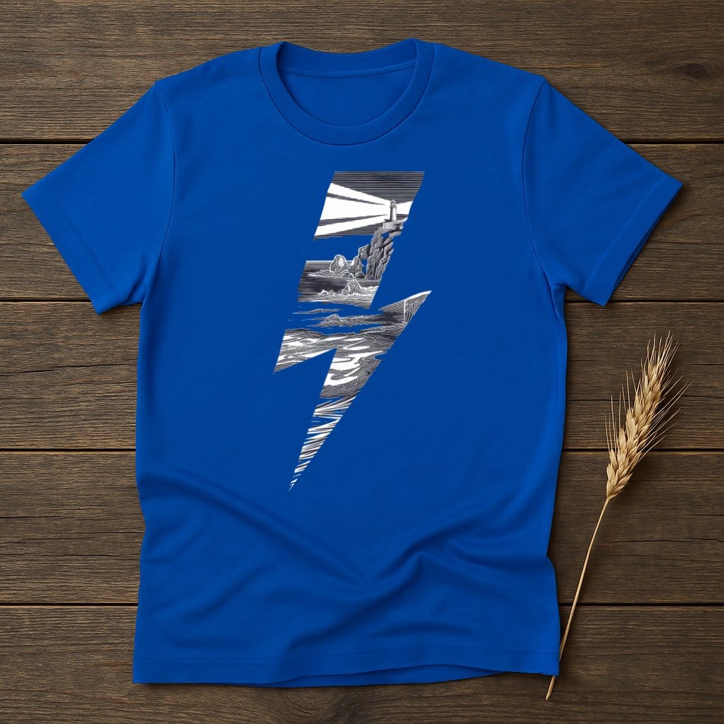 MyDesigns Physical Item S / Royal Lighthouse and Coastline T-Shirts