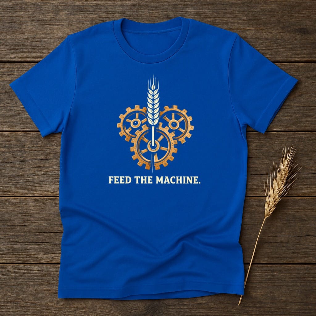 MyDesigns Physical Item S / Royal Machine Feed Wheat T-Shirt