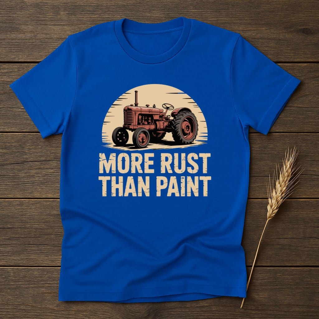 MyDesigns Physical Item S / Royal More Rust Than Paint T-Shirt