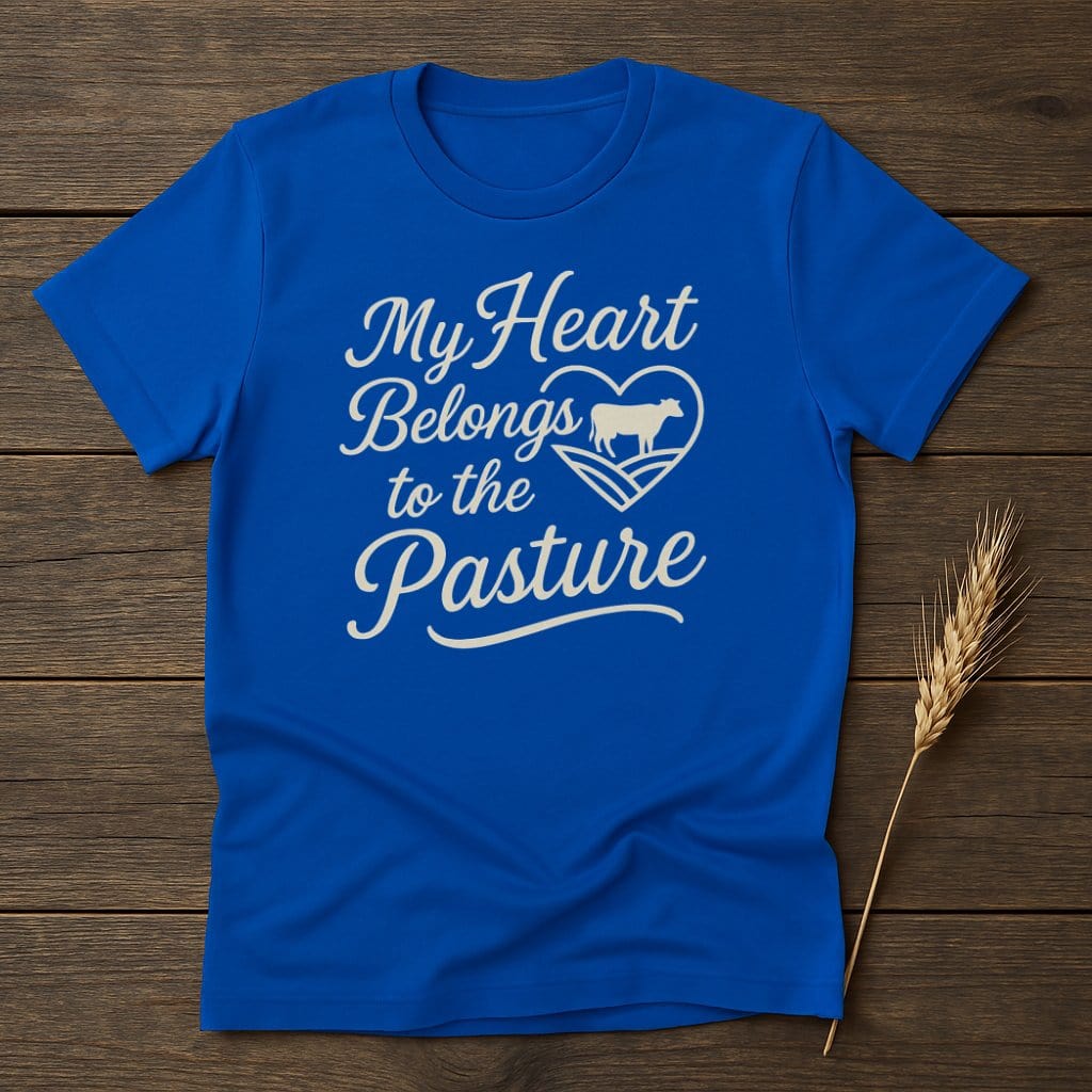 MyDesigns Physical Item S / Royal My Heart Belongs Pasture T-Shirt