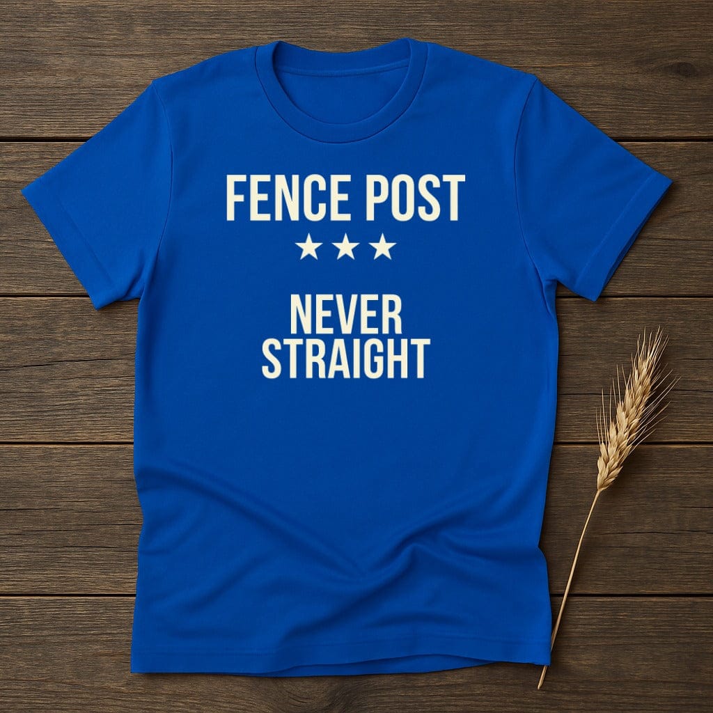 MyDesigns Physical Item S / Royal Never Straight Attitude T-Shirt