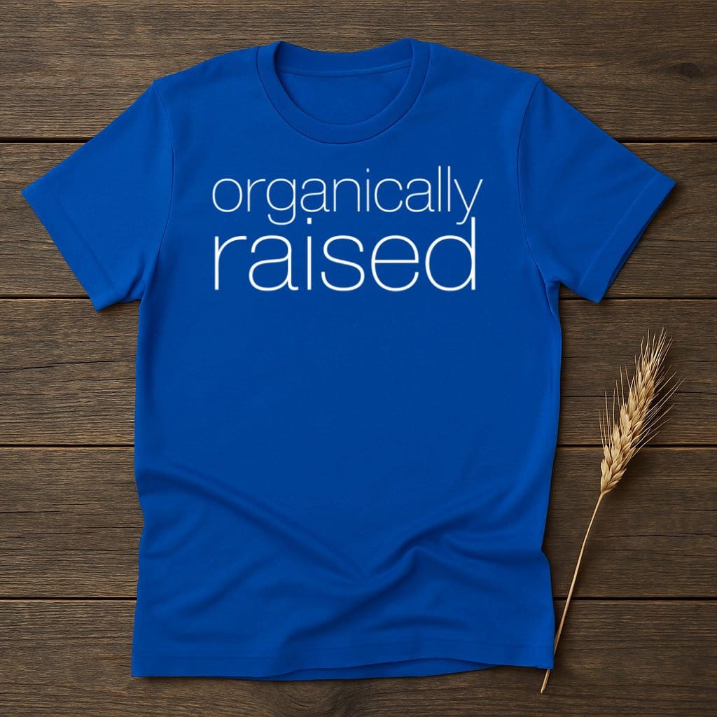 MyDesigns Physical Item S / Royal Organically Raised T-Shirts