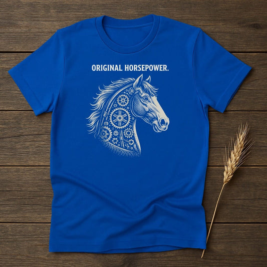 MyDesigns Physical Item S / Royal Original Horsepower T-Shirt