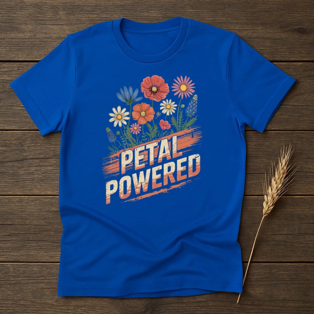 MyDesigns Physical Item S / Royal Petal Powered T-Shirt