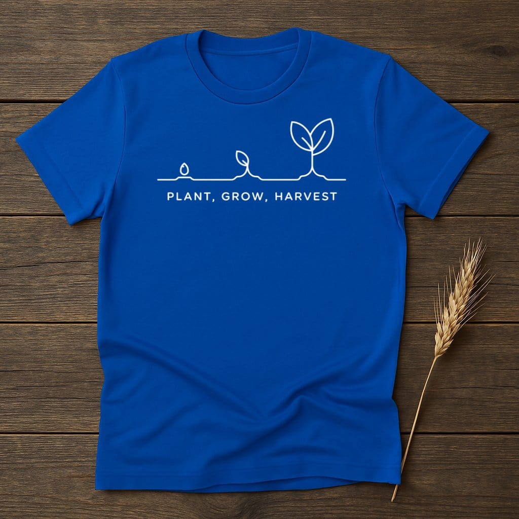 MyDesigns Physical Item S / Royal Plant Grow Harvest T-Shirt