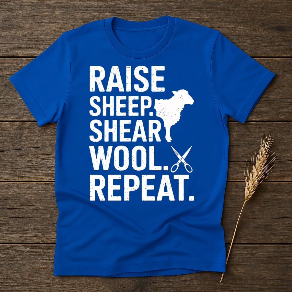MyDesigns Physical Item S / Royal Raise Sheep Shear Wool Repeat T-Shirt