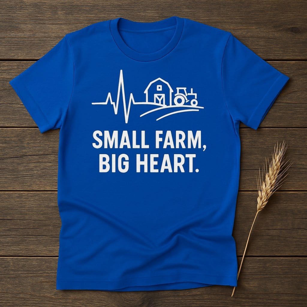 MyDesigns Physical Item S / Royal Small Farm Big Heart T-Shirts