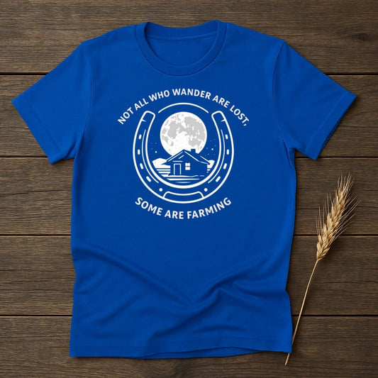 MyDesigns Physical Item S / Royal Some Are Farming T-Shirt
