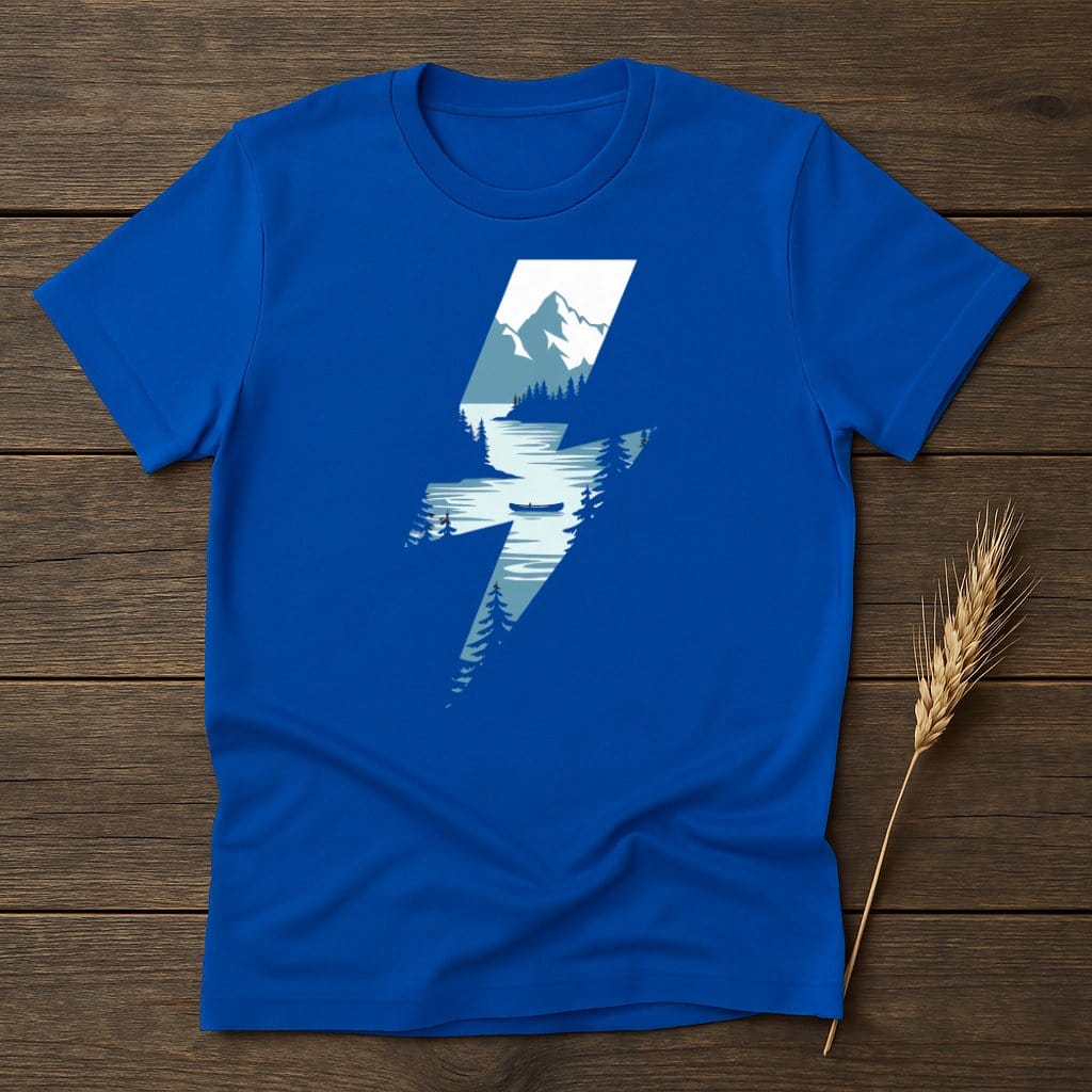MyDesigns Physical Item S / Royal Striking Mountain Lake T-Shirts