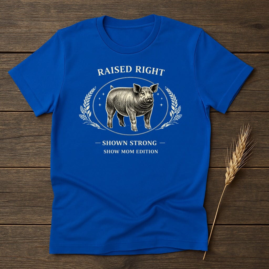 MyDesigns Physical Item S / Royal Strong Raised Pig T-Shirt