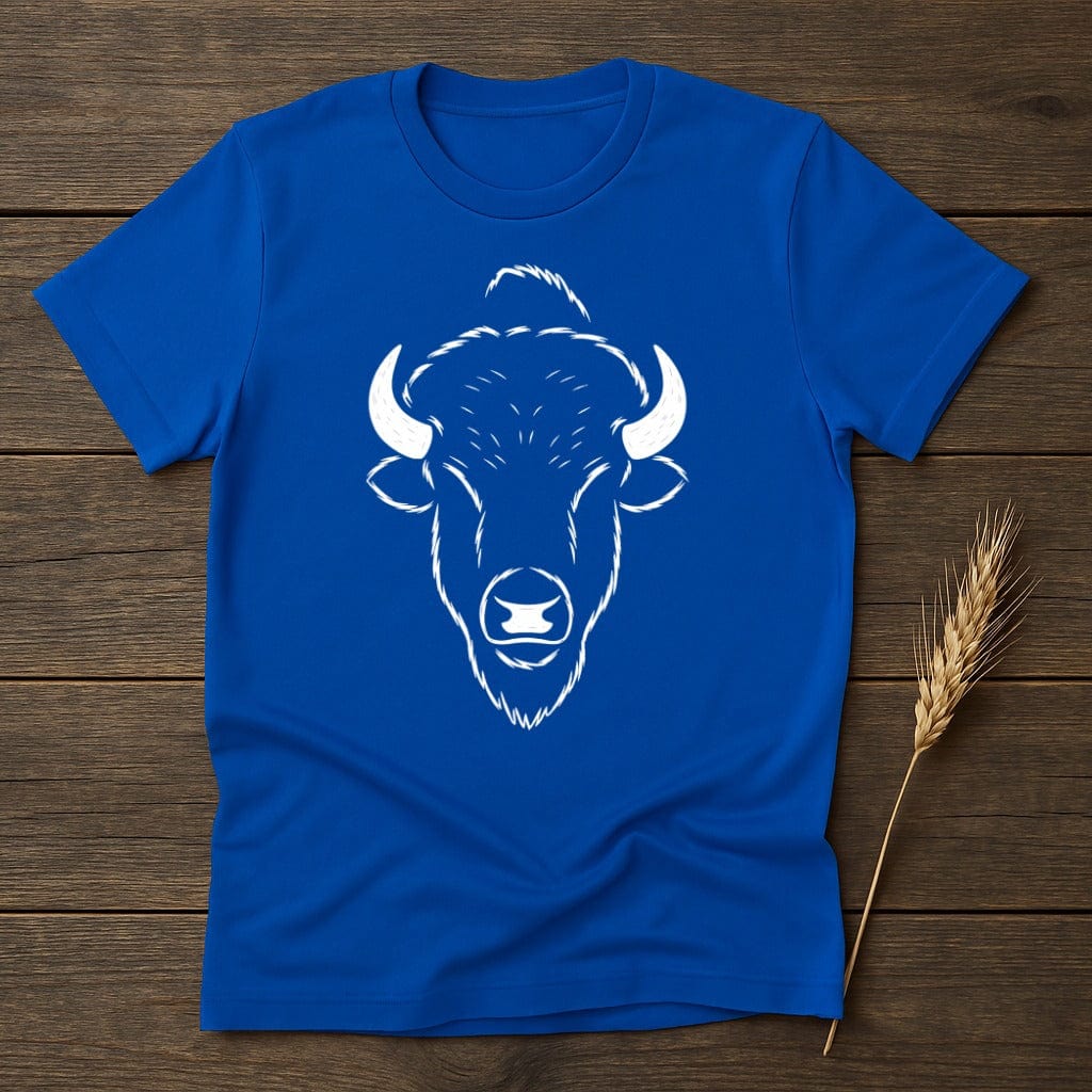 MyDesigns Physical Item S / Royal Stylized Bison Head T-Shirt