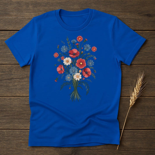 MyDesigns Physical Item S / Royal Summer Floral Bouquet T-Shirt