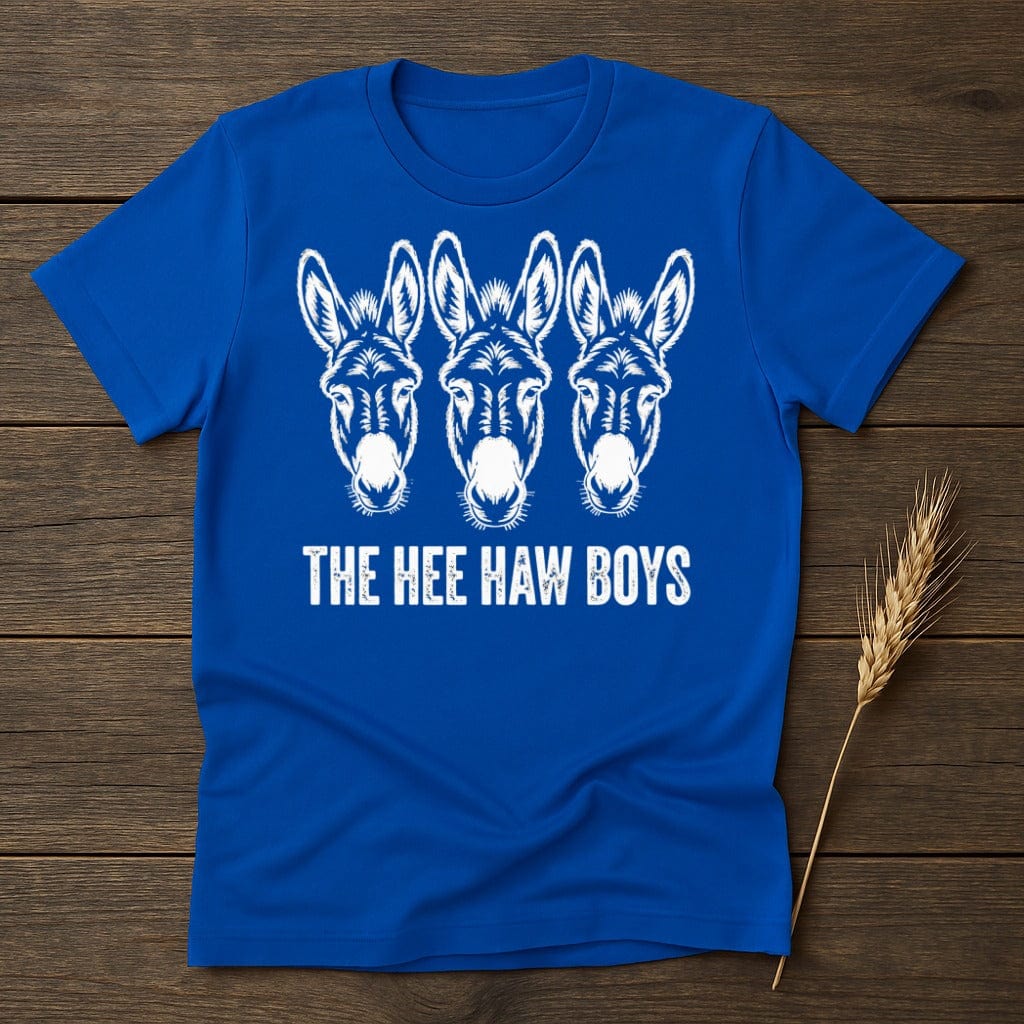 MyDesigns Physical Item S / Royal The Hee Haw Boys Three Donkeys T-Shirt