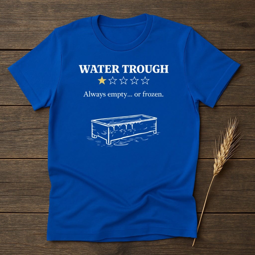 MyDesigns Physical Item S / Royal Water Trough One Star Rating T-Shirt